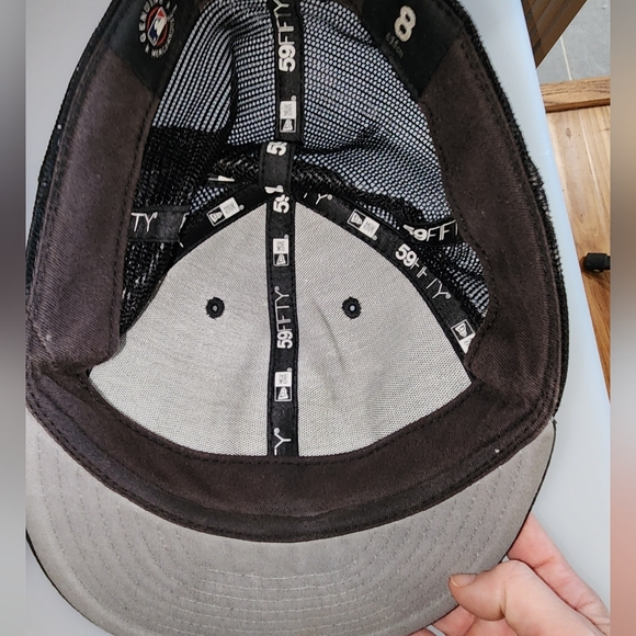 NEW ERA 59FIFTY SAN DIEGO PADRES FITTED BLACK BLACK WHITE HAT - Picture 5 of 5